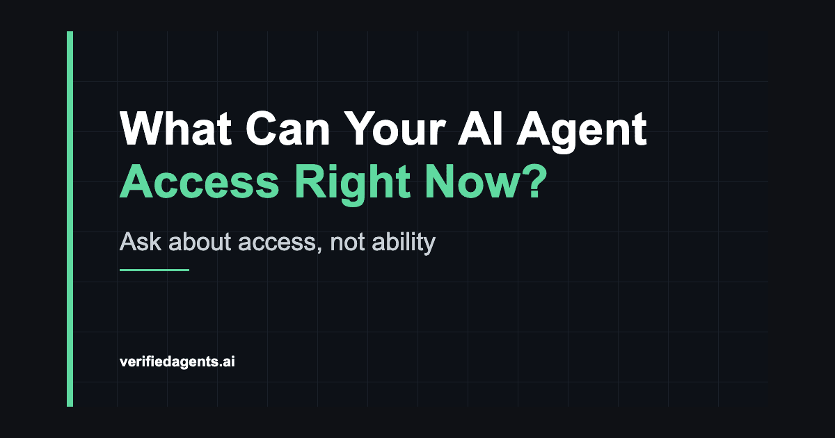 What Can Your AI Agent Access Right Now?