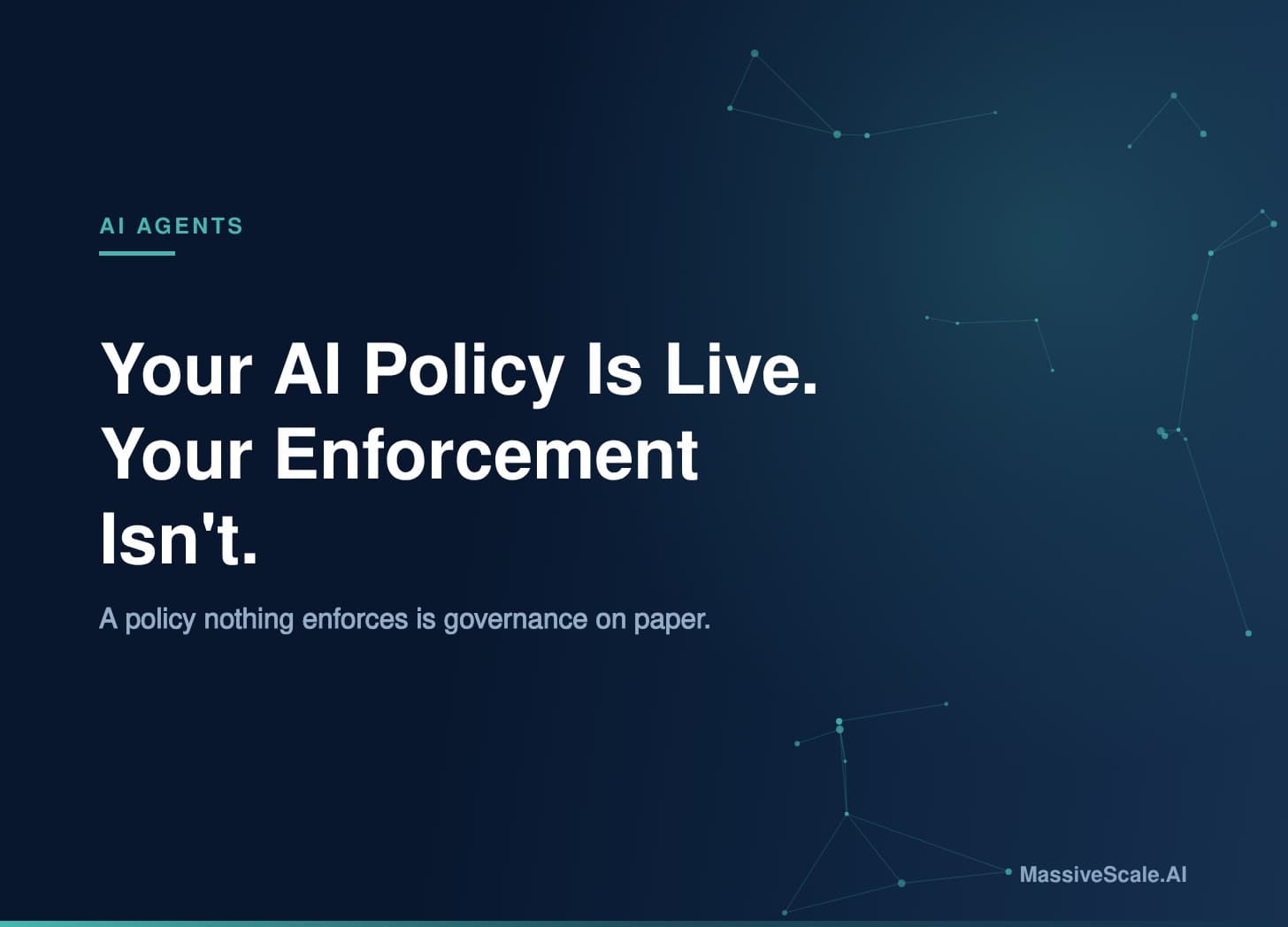 Your AI Policy Is Live. Your Enforcement Isn't.