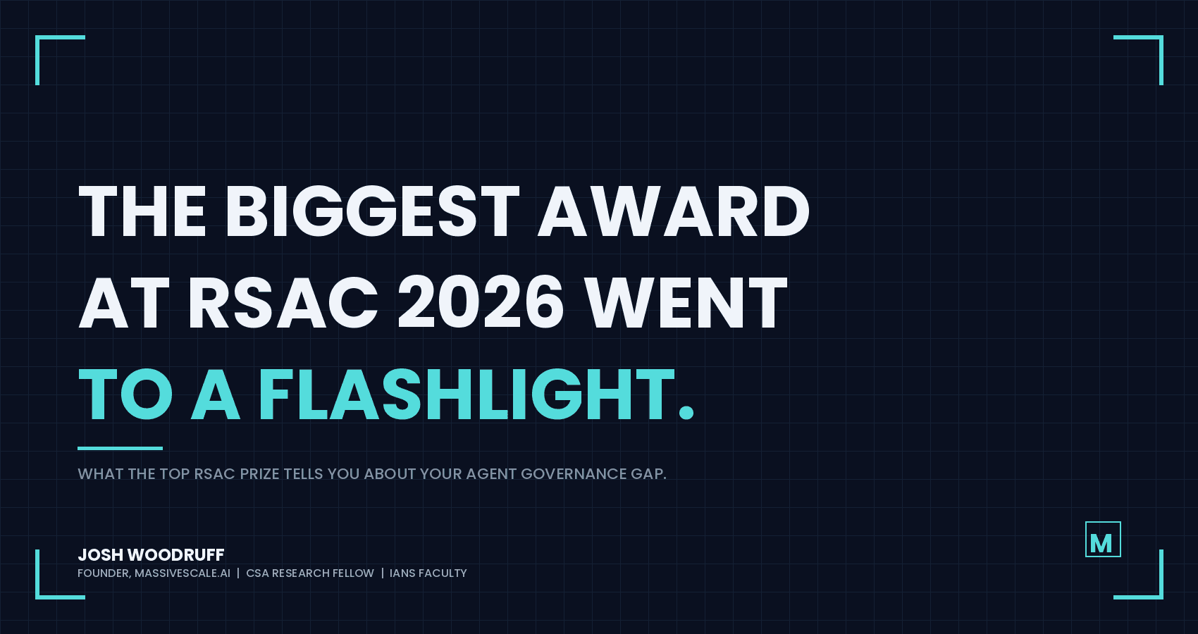RSAC 2026 Flashlight Award - Cover