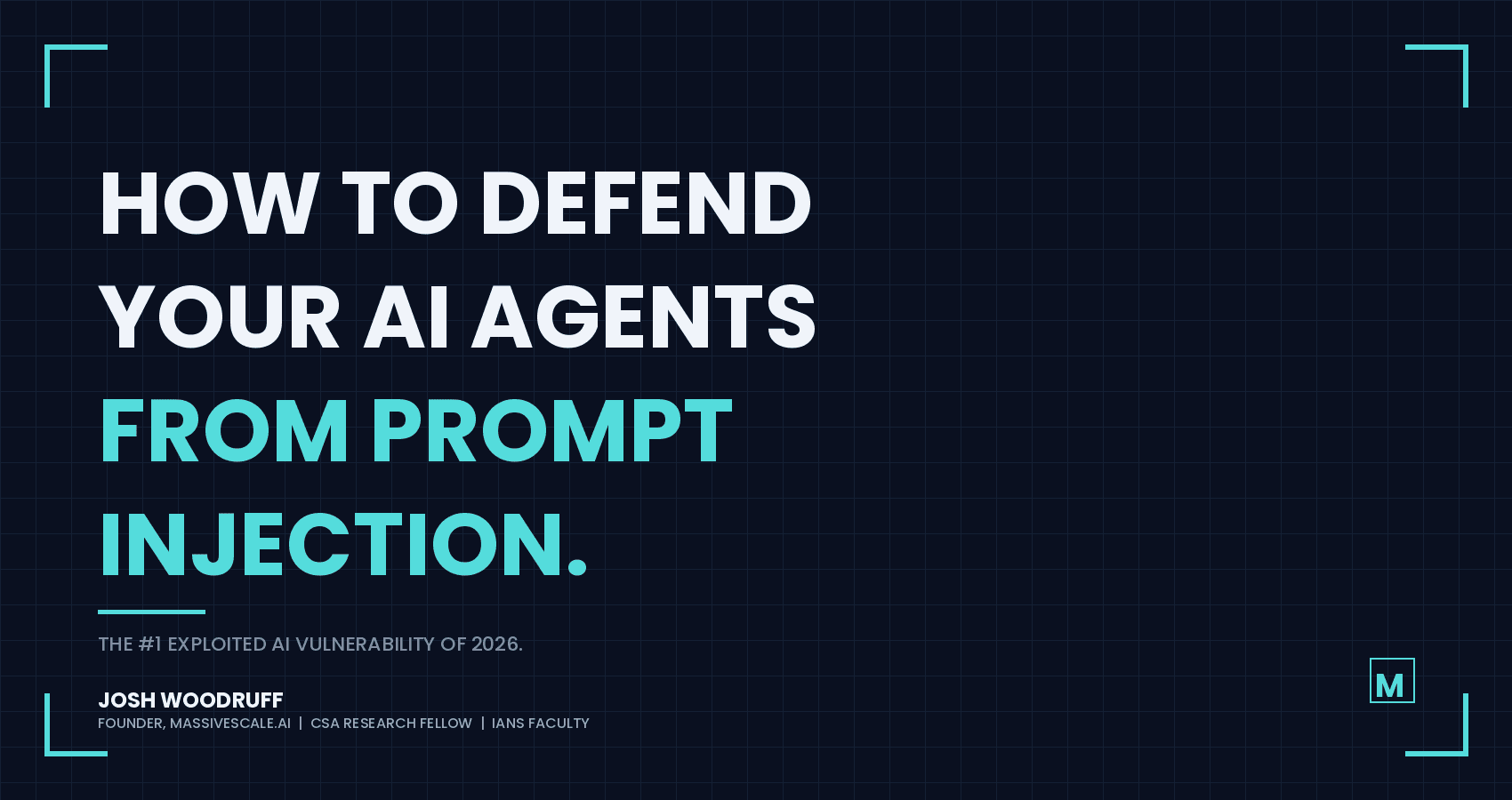 Defend AI Agents from Prompt Injection - Cover